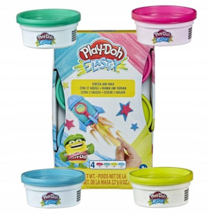 Play Doh Ciastolina Elastix 4 kolory pastelowe