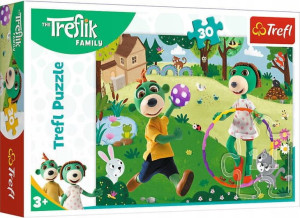Puzzle 30 Aktywny dzień Rodzina Treflików Trefl