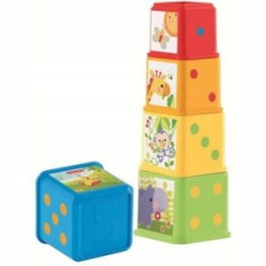 Piramidka wieża edukacyjna klocki Fisher Price