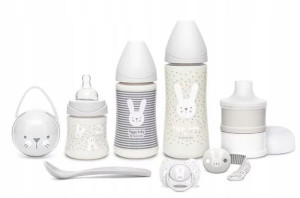 Zestaw startowy Welcome Baby Set szary Suavinex