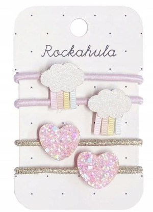 Gumki do włosów Pastel Rainy 4 szt. Rockahula Kids