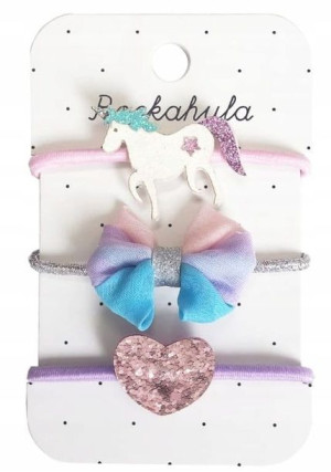 Gumki do włosów Unicorn 3 szt. Rockahula Kids