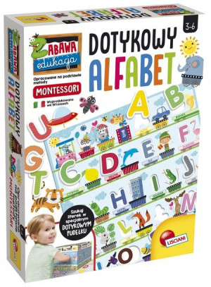 Montessori + dotykowy alfabet 3+ Lisciani