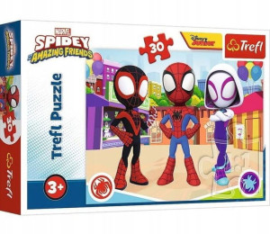 Puzzle 30el. Przygody Spidey'a i przyjaciół Trefl