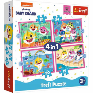 Puzzle Baby Shark 4w1 3+ Trefl