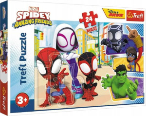 Puzzle 24 Maxi Spidey i przyjaciele Trefl