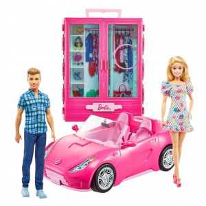 Barbie szafa + kabriolet 3+ Mattel