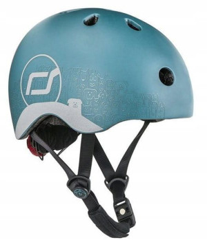 Scootandride Kask z odblaskami XXS-S Steel Dog