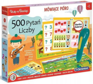 Mówiące pióro 500 pytań - liczby 5+ Clementoni
