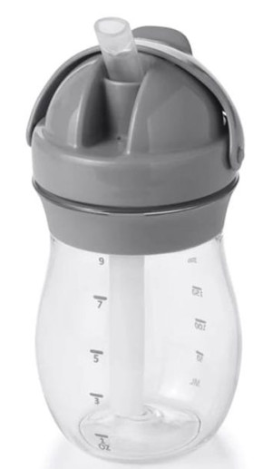 Kubek ze słomką Grey 250 ml 6m+ Oxo
