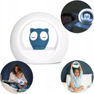Lampka nocna Lou Sowa Blue Zazu