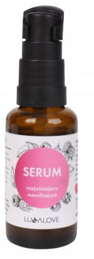 Serum rozjaśniająco rozświetlające malina Lullalov