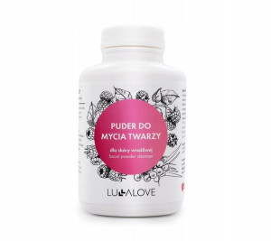 Puder do mycia twarzy malinowy Lullalove