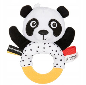 Grzechotka gryzak BabiesBoo Panda Canpol