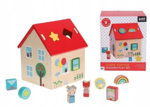 Petit Collage Sorter Domek z figurkami