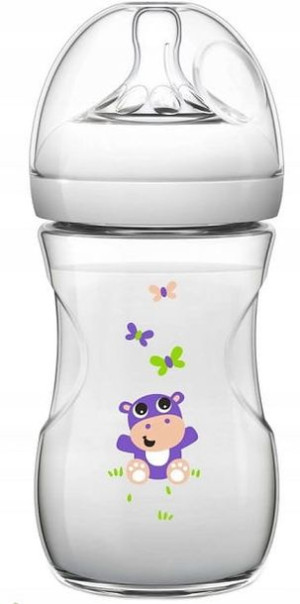 Butelka Natural 2.0 Hipopotam 260 ml 1m+ Avent