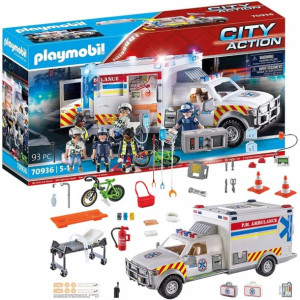 Playmobil 70936 Ambulans pogotowia ratunkowego US