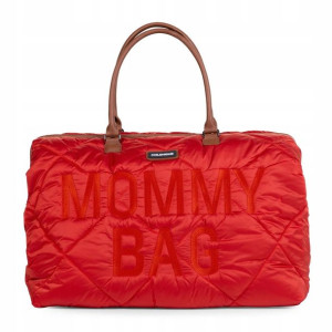 Torba Mommy Bag Pikowana Czerwona Childhome