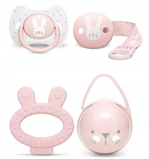 Zestaw podarunkowy Hygge Baby Set różowy Suavinex