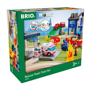 Brio World Zestaw Deluxe Straż Pożarna Policja