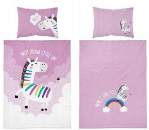 Pościel dziecięca 100x135 zebra Detexpol