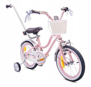 Rowerek dla dziewczynki 14 cali Heart bike różowy