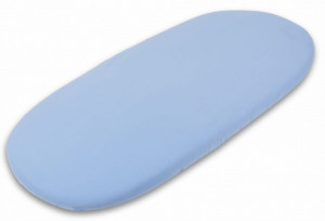 Prześcieradło do wózka jersey niebieskie 75x35