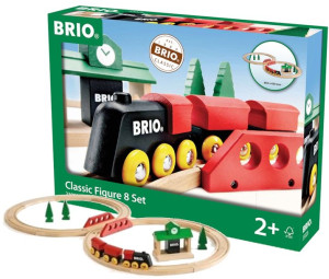 Kolejka drewniana ósemka Classic 2+ Brio