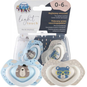 Smoczek uspokajający Bonjour Paris Boy 0-6m Canpol
