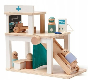 Drewniany szpital do zabawy figurki Kids Concept