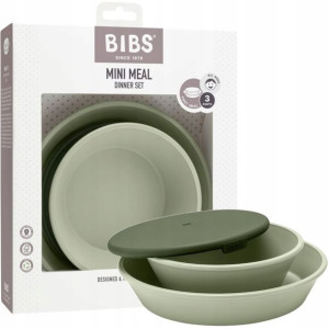 Bibs Talerzyk z miseczką z pokrywką Sage