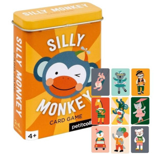 Gra karciana dla dzieci Silly Monkey Petit Collage
