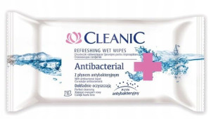 Chusteczki odświeżające antybakteryjne Cleanic
