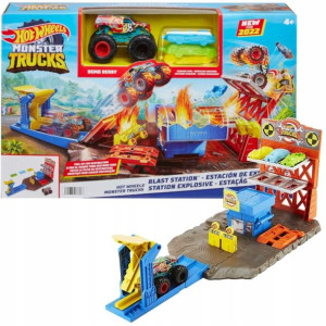 Hot Wheels Monster Trucks Demolka na stacji