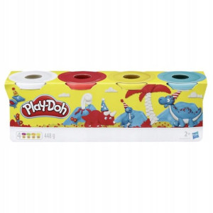 Ciastolina 4 tuby dinusie 2+ Play Doh