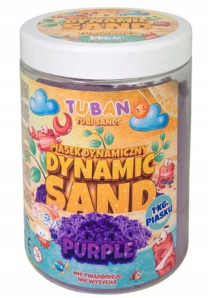 Piasek kinetyczny dynamiczny 1 kg fioletowy Tuban