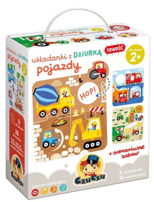 Puzzle dla dzieci układanki Pojazdy CzuCzu