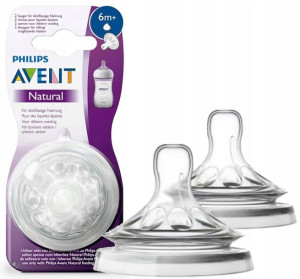 Avent Smoczek na butelkę Natural 6m+ 2 szt.