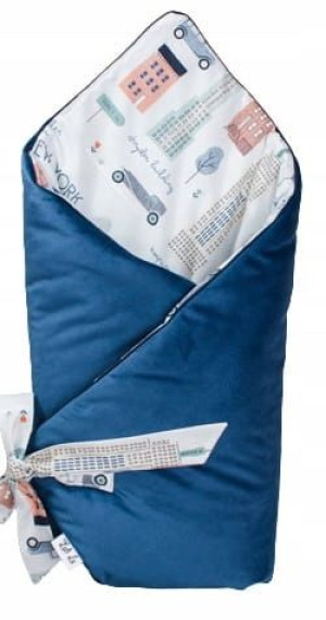 Rożek niemowlęcy Navy blue 75x75 Lulilu
