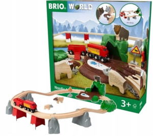 BRIO World Kolejka ze Zwierzętami Nordic