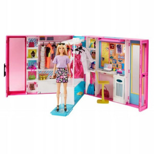 Barbie Wymarzona szafa z lalką 3+ Mattel