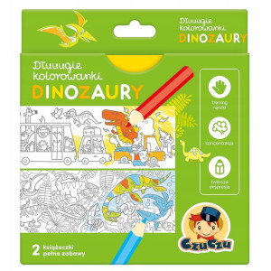Dłuuugie kolorowanki Dinozaury 4+ CzuCzu