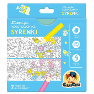 Dłuuugie kolorowanki Syrenki 4+ CzuCzu