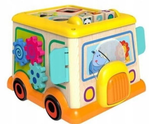 Drewniany autobus edukacyjny 18m+ Top Bright