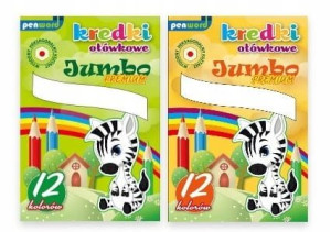 Kredki ołówkowe Jumbo 12 kolorów mix Penword