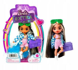 Barbie Extra Minis mała lalka czarne włosy Mattel