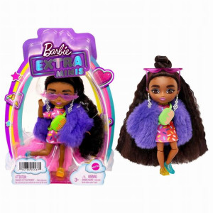 Barbie Extra Minis mała lalka brązowe włosy Mattel
