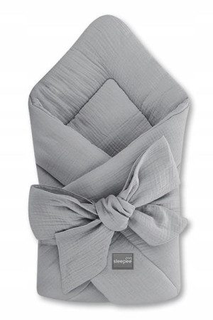 Rożek niemowlęcy muślinowy Dark Grey Sleepee