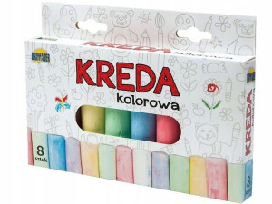 Kreda chodnikowa kolorowa 8szt. Dromader
