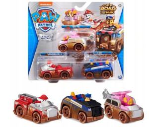 Zestaw 3 autek Psi Patrol Marshall Skye Chase